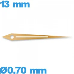 Aiguille à l'unité pour mouvement de montre lumineuse or rose  longueur : 13mm des minutes