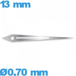 Aiguille argenté  diam : 0,70 mm   taille : 13mm cadran central (minute) de mouvement montre lumineuse nuit