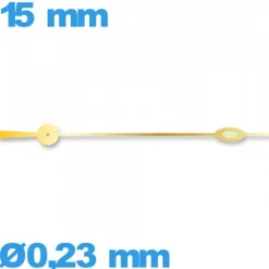 Aiguille de marque Horotec doré à l'unité diamètre : 0,23mm  des secondes de mouvement montre lumineuse nuit