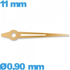 Aiguille de marque Horotec or rose  diam : 0,90 mm  long : 11mm  des minutes  de montre phosphorescente