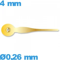 Aiguille de sous-cadran seule  Ø0,26 mm longueur : 4mm mouvement montre - doré