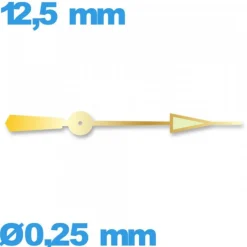 Aiguille doré   Ø0,25 mm long : 12,5mm  cadran principal (seconde) de mouvement  lumineuse nuit