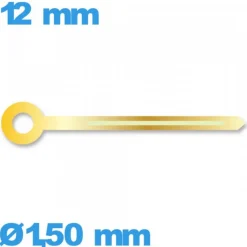 Aiguille doré seule  long : 12mm  des minutes de mouvement montre lumineuse