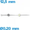 Aiguille luminescente (seconde) argenté pour mouvement de montre
