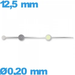 Aiguille luminescente (seconde) argenté pour mouvement de montre