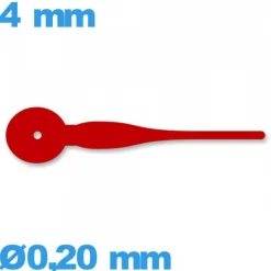 Aiguille  mouvement de montre rouge  Ø0,20 mm  sous-cadran -