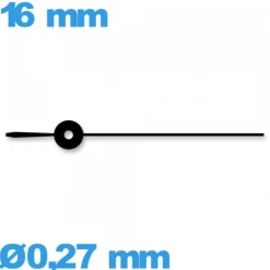 Aiguille noir  diam : 0,27mm  long : 16 mm  (seconde)