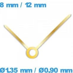 Aiguilles  doré (Ø1,35 mm / Ø0,90 mm) pour mouvement