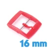 Attache 16 mm type Ardillon Plastique Rouge