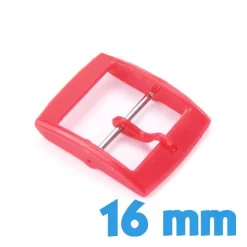 Attache 16 mm type Ardillon Plastique Rouge