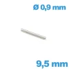 Axe droit bracelet métal de montre Longueur : 9.5mm diamètre 0.9 mm