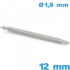 Barre à l'unité bracelet montre 12mm de marque ISOSWISS d :1,8 mm Téléscopique épaulement simple qualité Suisse