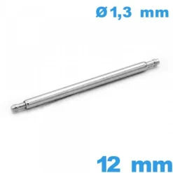 Barre à ressort à l'unité bracelet montre 12mm d :1,3 mm A petite pointe épaulement simple