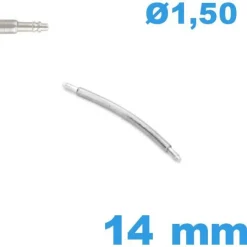 1 Barre à ressort 14 mm arquée