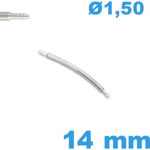 1 Barre à ressort 14 mm arquée