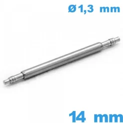 Barre à Ressort Montre 14 mm Simple Rainure Acier 316L Suisse