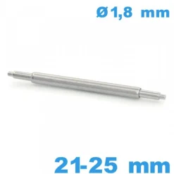 1 Barre à ressort Téléscopique 21 à 25 mm bracelet montre d :1,8 mm
