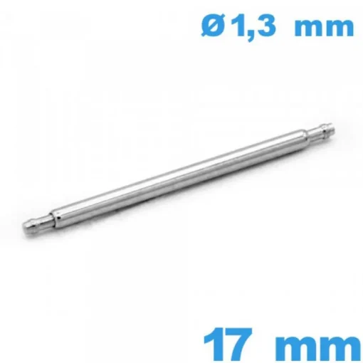 Barre bracelet 17 mm d :1,3 mm épaulement simple A pointe courte