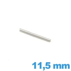 Barre droite bracelet de montre diamètre 1.0 mm Longueur : 11.5mm