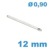 Barre fendue bracelet métal montre diamètre 0.9 mm Longueur : 12mm