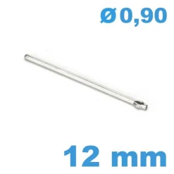 Barre fendue bracelet métal montre diamètre 0.9 mm Longueur : 12mm
