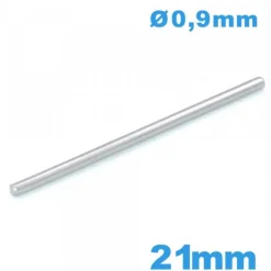 Barre goupille droite pour bracelet de montre taille 21 mm