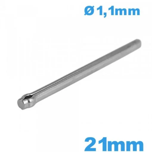 Barre goupille fendue large de 21 mm de bracelet montre