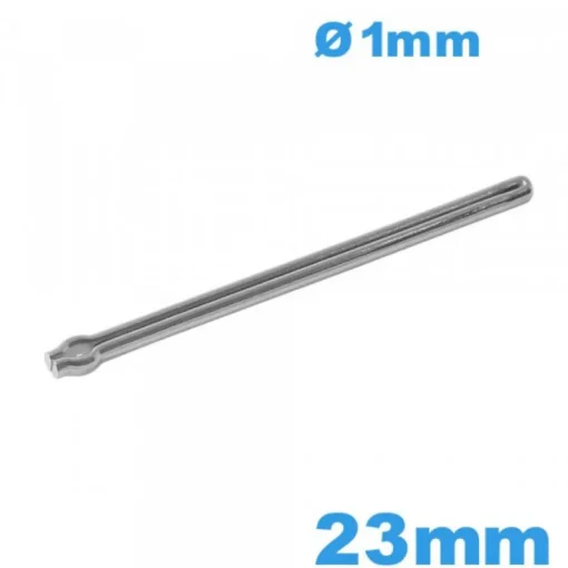 Barre goupille fendue taille 23mm pour bracelet pour montre métal