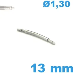 Barre m 13 mm diam : 1,30 mm incurvée