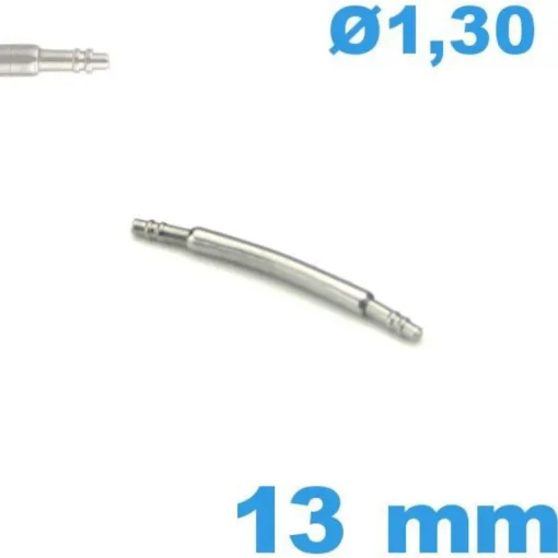 Barre m 13 mm diam : 1,30 mm incurvée