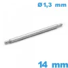Barre pour Bracelet Montre 14 mm Short Bead Diamètre 1.30 mm