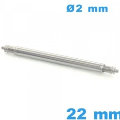 Barre pour réparation bracelet montre 22 mm diamètre 2 mm