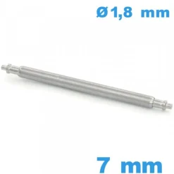 1 Barre Téléscopique Suisse 7mm pour bracelet montre diam : 1,8 mm  épaulement simple