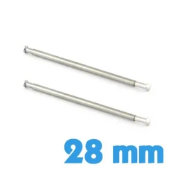 2 Barres en 2 parties pas chères pour Montre Rivet Pression 28 mm