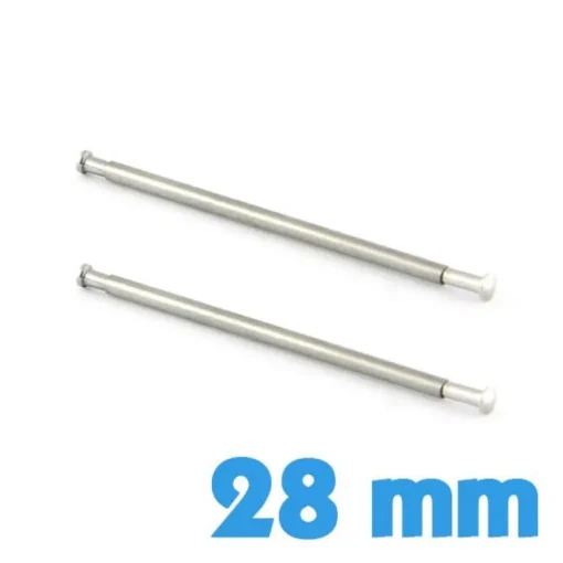 2 Barres en 2 parties pas chères pour Montre Rivet Pression 28 mm