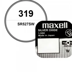 Batterie 319 1,55 V Maxell oxyde d'argent pour montre