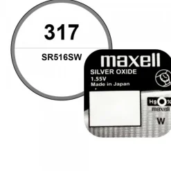 Batterie de montre Maxell 317 1,55 V oxyde d'argent