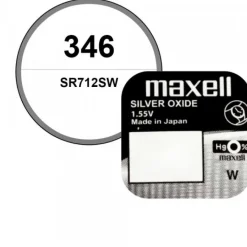 Batterie Maxell 1,55 V 346 oxyde d'argent pour montre