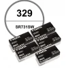 50 Batteries pour montre 329 1,55 V Varta alcaline