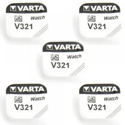5 Batteries Varta 321 1.55 V alcaline montre