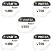 5 Batteries Varta 1,55 V alcaline 309 pour montre
