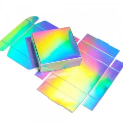 Belle boîte pour offrir caméléon arc-en-ciel carton