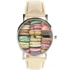 Femme Belle montre femme pas chère gâteaux colorés