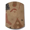 berlingot carton kraft marron pour les cadeaux de noël avec motifs fêtes de fin d'année