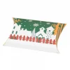 berlingot vert carton pour les fêtes de noël avec motif fête de noël