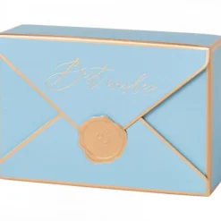 boîte bleu ciel pour une fête d'anniversaire carton