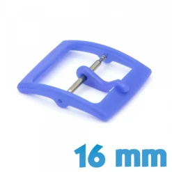 Boucle Ardillon 16 mm Plastique Bleu - pompe fournie