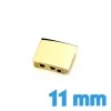 Boucle clip 11 mm doré pour bracelet montre