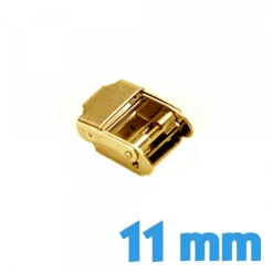 Boucle Coulissante Montre Acier Inoxydable Doré 11 mm