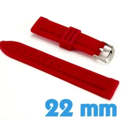Bracelet 2.2 cm pas cher Rouge montre Silicone